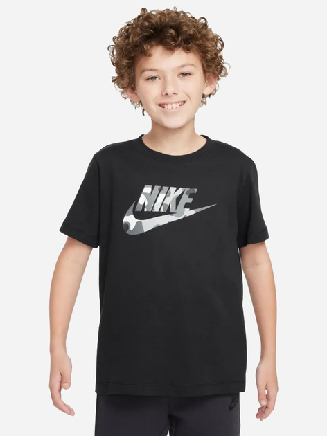 Дитяча футболка для хлопчика Nike Sportswear FZ5172-010 S (128-137 см) Чорна (197596814538) - зображення 1