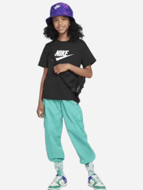 Дитяча футболка для дівчинки Nike Sportswear FZ5540-010 XS (122-128 см) Чорна (197596794489) - зображення 3