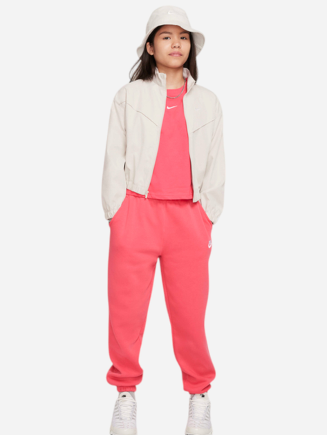 Дитяча футболка для дівчинки Nike Sportswear Essential FZ5559-629 S (128-137 см) Рожева (197596219265) - зображення 3