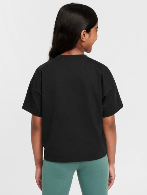 Дитяча футболка для дівчинки Nike Sportswear Essential FZ5561-010 XS (122-128 см) Чорна (197596548471) - зображення 6