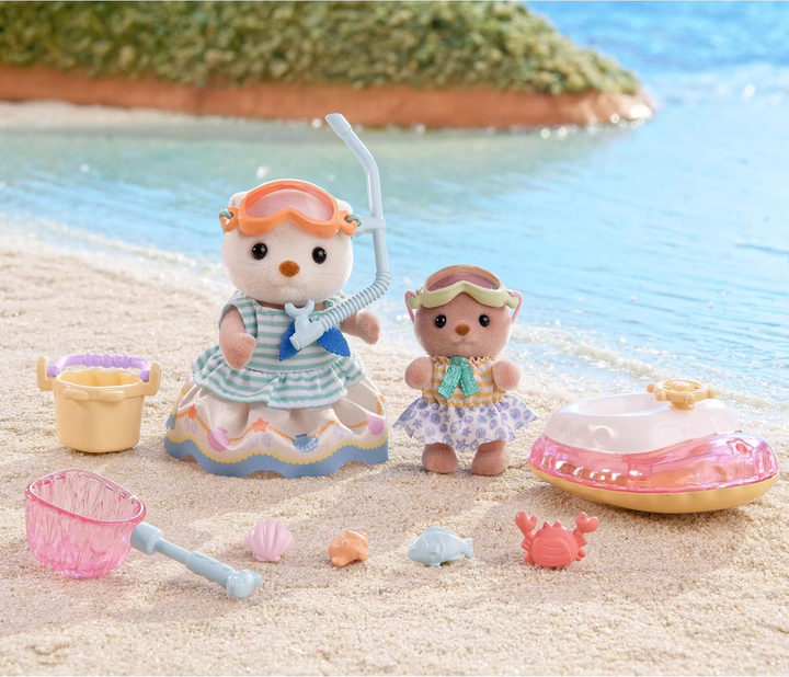 Zestaw Sylvanian Families Sea Otter Sisters Splashy Snorkle Set (SLV5804) - obraz 6