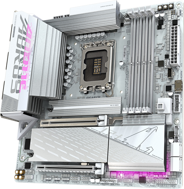 Płyta główna Gigabyte B860M AORUS ELITE WIFI6E ICE (LGA1851, Intel B860, PCI-Ex16) - obraz 3