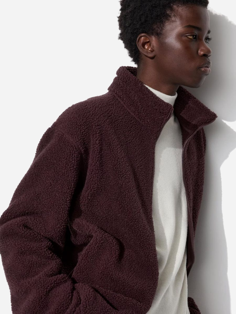 Куртка демисезонная Шерпа мужская Uniqlo 118475694 S Бордовая (1159824636) 