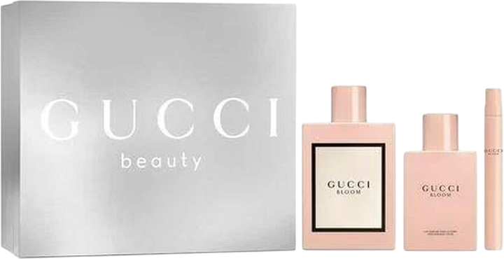 Жіночий набір Gucci Bloom Парфумована вода 100 мл + Лосьйон для тіла 100 мл + Парфумована вода 7.4 мл (3616305447616) - зображення 1