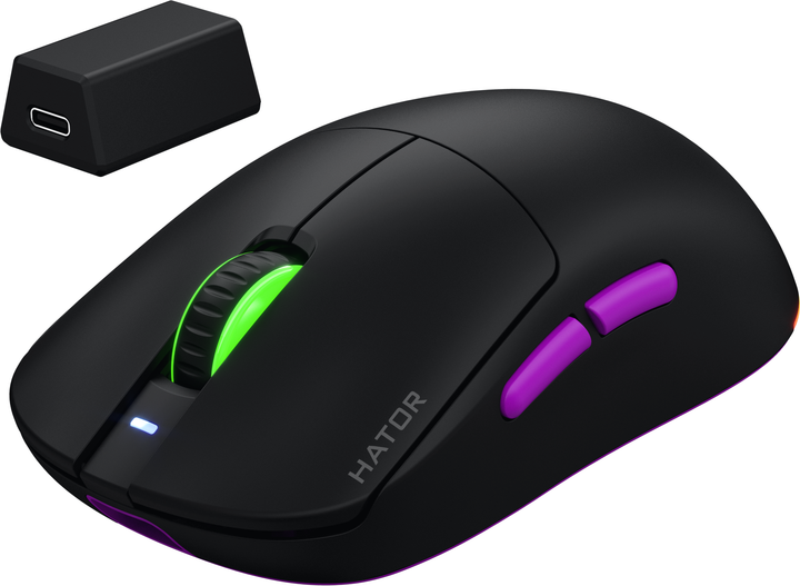 Mysz HATOR Quasar 3 Ultra 8K Wireless Black (8721249230127) - obraz 3