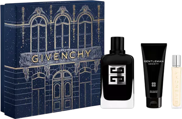 Zestaw męski Givenchy Gentleman Society Woda perfumowana 100 ml + Woda perfumowana 12.5 ml + Żel pod prysznic 75 ml (3274872473539) - obraz 1