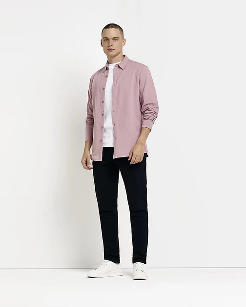 Сорочка River Island блідо-рожевий AQZWF223 S - Фото 3 Сорочка River Island блідо-рожевий AQZWF223 S - изображение 3