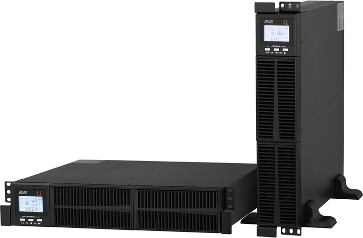 ИБП 2E OD2000RT 2000VA/1800W RT2U LCD USB 3xSchuko (2E-OD2000RT) - изображение 1
