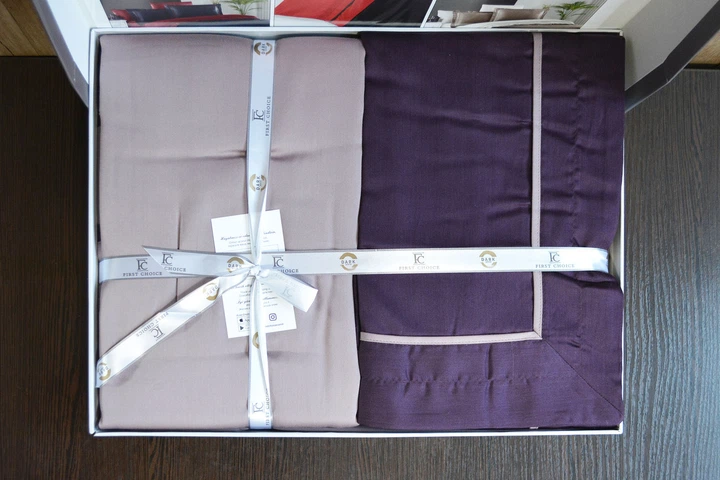 Постельное белье First Choice Deluxe Satin DARK 200 х 220 см Serenity Purple Lilac - изображение 4