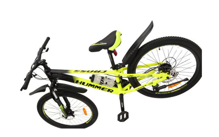 Велосипед Cross 24 Hummer 2024 Рама-11 neon-yellow - зображення 4