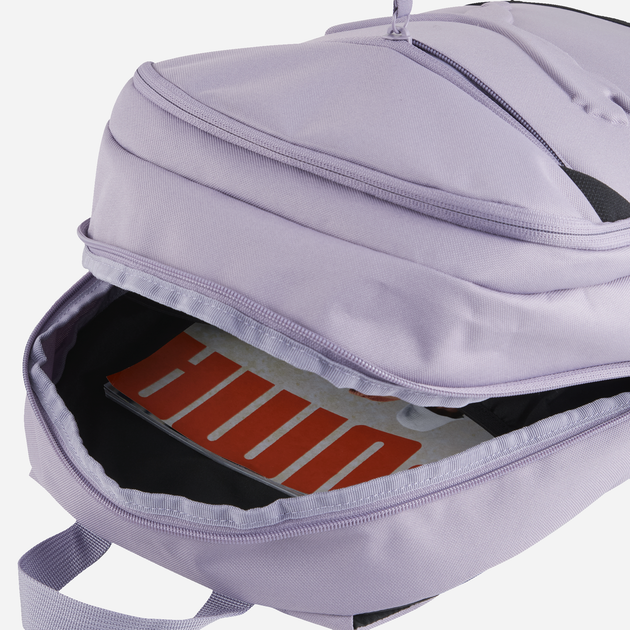 Рюкзак жіночий спортивний тканинний 26 л вміщує формат А4 Puma Buzz 07913619 Бузковий (4067981497898) - зображення 4