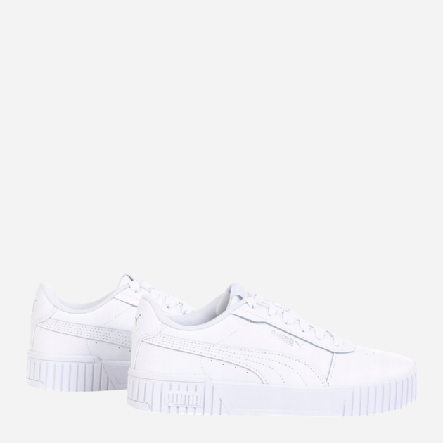 Sneakersy damskie na platformie Puma Carina 2.0 38584902 39 (6UK) 25 cm Białe - obraz 2