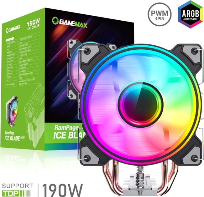 Кулер GameMax Ice Blade ARGB 190W - зображення 9