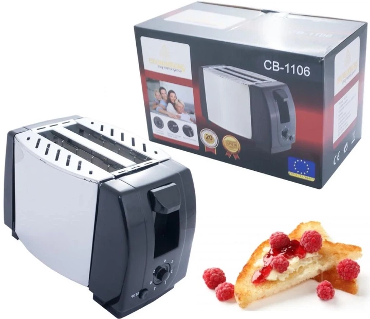Тостер Crownberg CB 1106 750 Вт - Фото 2 Тостер Crownberg CB 1106 750 Вт - изображение 2