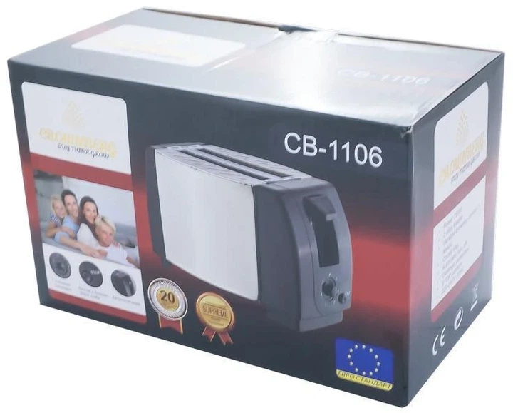 Тостер Crownberg CB 1106 750 Вт - Фото 6 Тостер Crownberg CB 1106 750 Вт - изображение 6