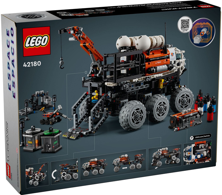 Zestaw klocków LEGO Technic Marsjański łazik eksploracyjny 1599 elementów (42180) - obraz 8