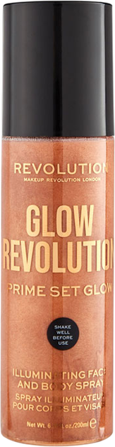 Spray do utrwalania makijażu Makeup Revolution Glow Revolution 200 ml (5057566061827) - obraz 1