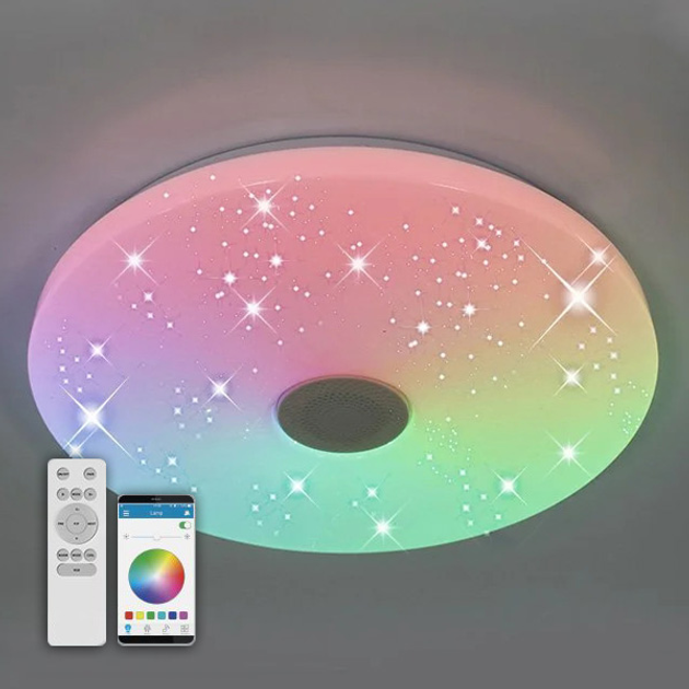 Люстра светодиодная потолочная LUMINARIA A-PLAY 60W RGB R390 (6951427265029) - изображение 1