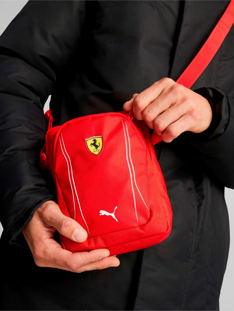 Torba przez ramię męska mini Puma Ferrari SPTWR Race Portable 07982401 Czerwona - obraz 5