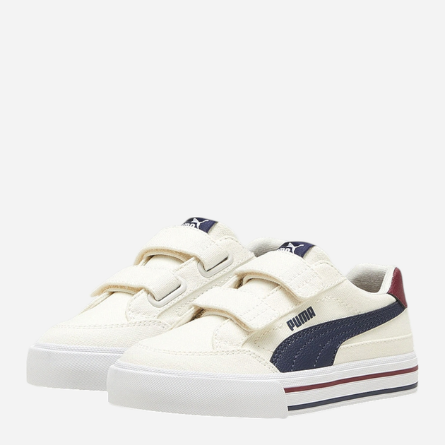 Sneakersy młodzieżowe na rzepy Puma Court Classic Vulc Fs V Ps 396560-01 35 (2.5UK) Beżowe - obraz 3