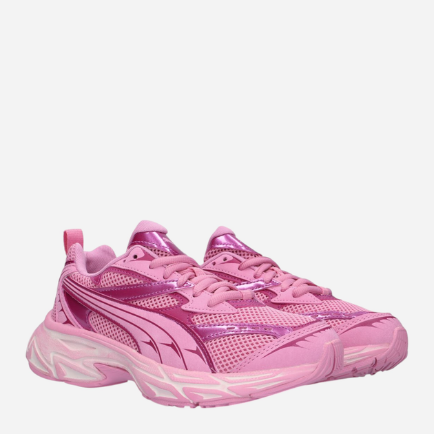 Buty sportowe młodzieżowe dziewczęce z siateczki Puma Morphic Mystery Garden Jr 397883-01 37 (4UK) Różowe - obraz 2