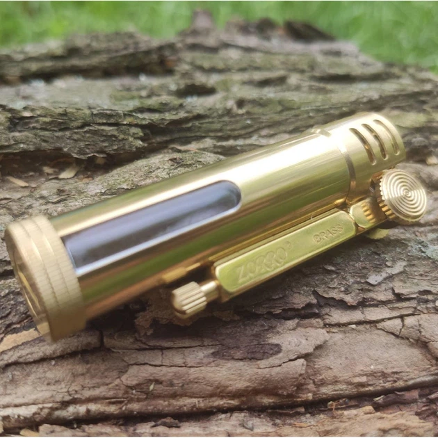 Запальничка бензинова ZORRO Vintage Narrow Gold у подарунковій