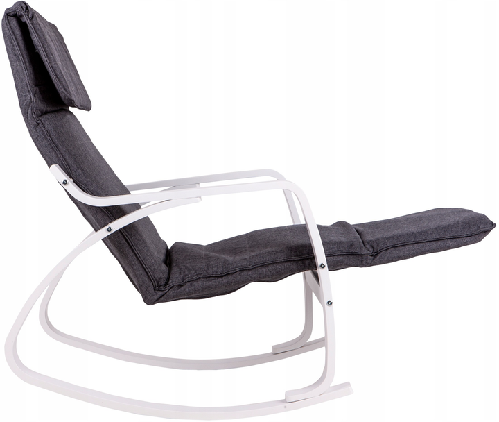 Fotel bujany ModernHome by Multistore regulowany biały (TXRC-02 WHITE/CHAROC) - obraz 3
