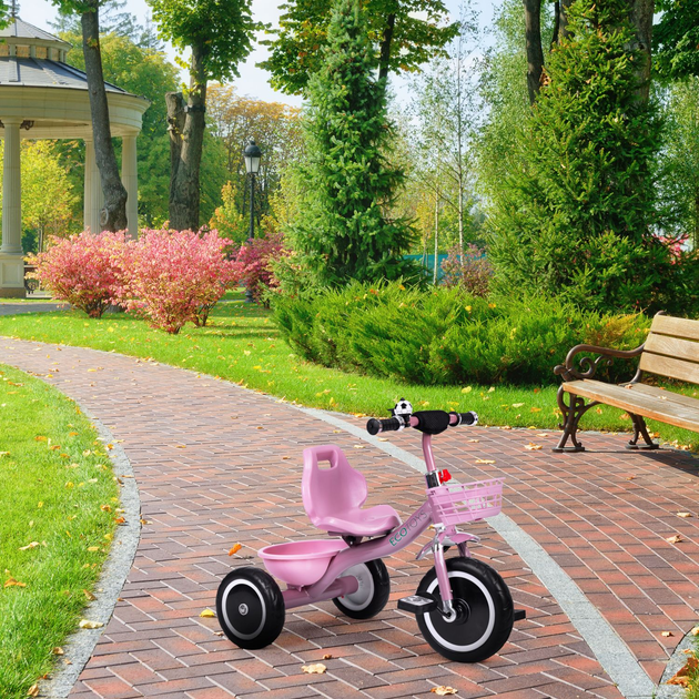 Триколісний велосипед EcoToys WQL-1999 Рожевий (5905817005994) - зображення 8