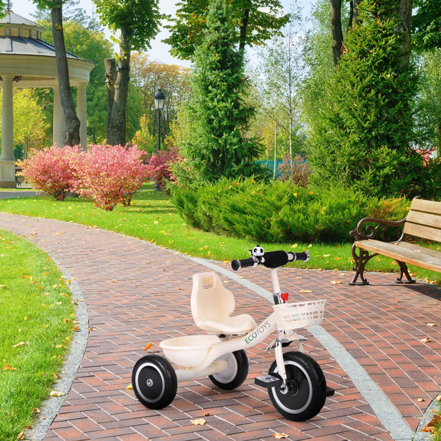 Триколісний велосипед EcoToys WQL-1999 Бежевий (5905817006007) - зображення 8
