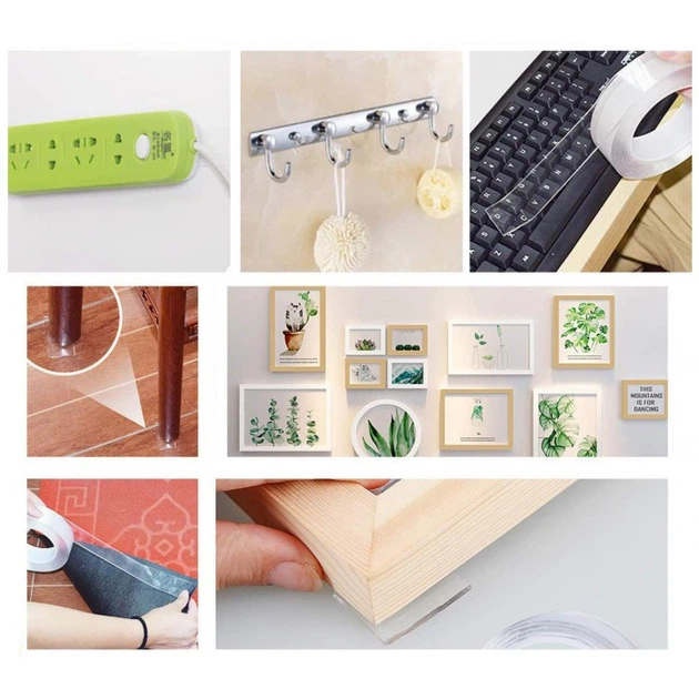 Многоразовый двусторонний скотч Ivy Grip Tape Крепежная лента клейкая 2 м - изображение 7