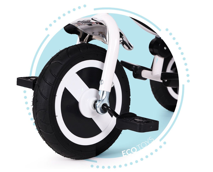 Rowerek trójkołowy spacerówka EcoToys JM-066-9L Szary (5903769974122) - obraz 8