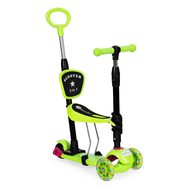 Hulajnoga dziecięca EcoToys 3 w 1 YM-SW-6 Zielona (5903769979004) - obraz 5