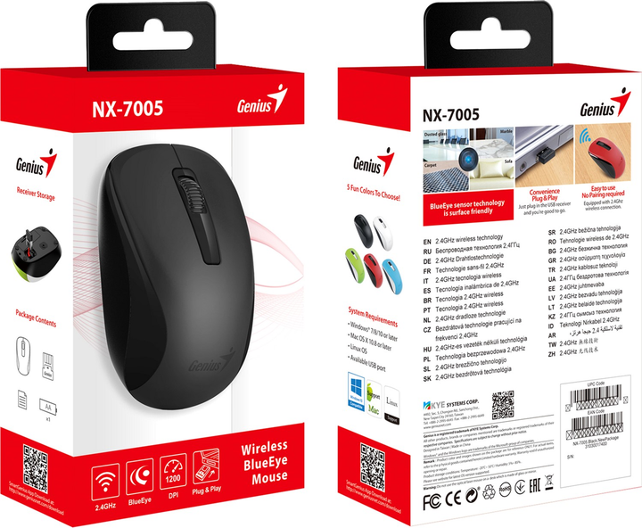 Мышь Genius NX-7005 Wireless Black (31030017400) - изображение 4
