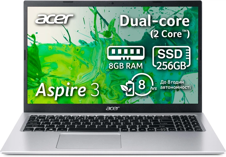 Ноутбук Acer Aspire 3 A315-35-C5JX (NX.A6LEU.00F) Pure Silver
