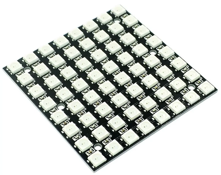 RGB 64-битный светодиодный модуль, матрица WS2812B 8х8 - изображение 2