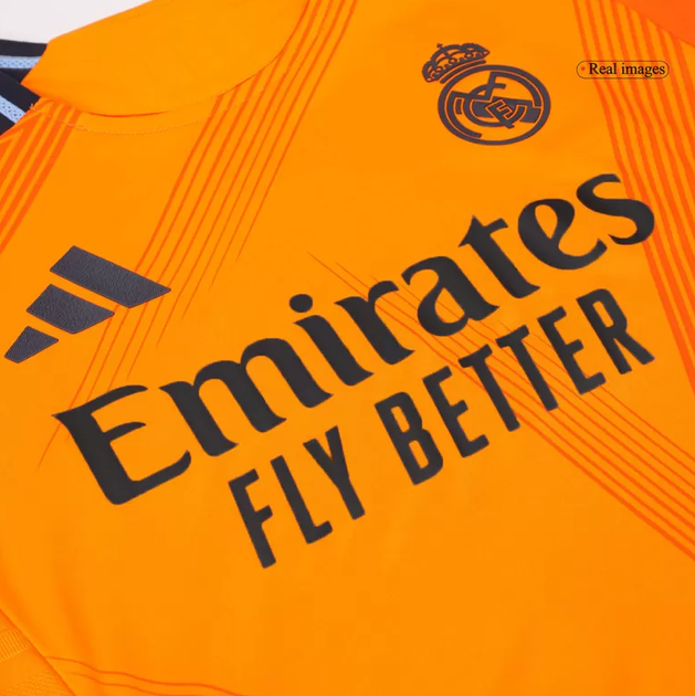Дитяча футбольна форма Adidas Mbappé №9 Real Madrid 2024-2025, розмір 22 (зріст 125-130 см), помаранчева - зображення 7