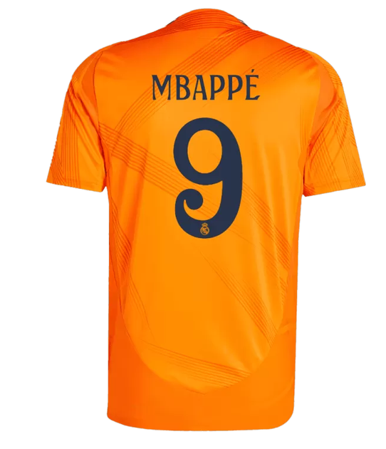 Дитяча футбольна форма Adidas Mbappé №9 Real Madrid 2024-2025, розмір 26 (зріст 140–150 см), помаранчева - изображение 4