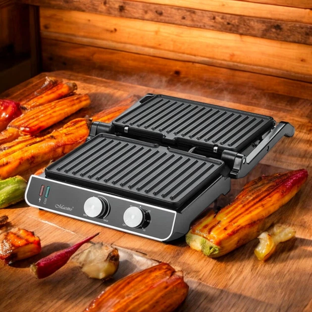 Электрический прижимной гриль Maestro MR-722 Black 2000 Вт - изображение 4