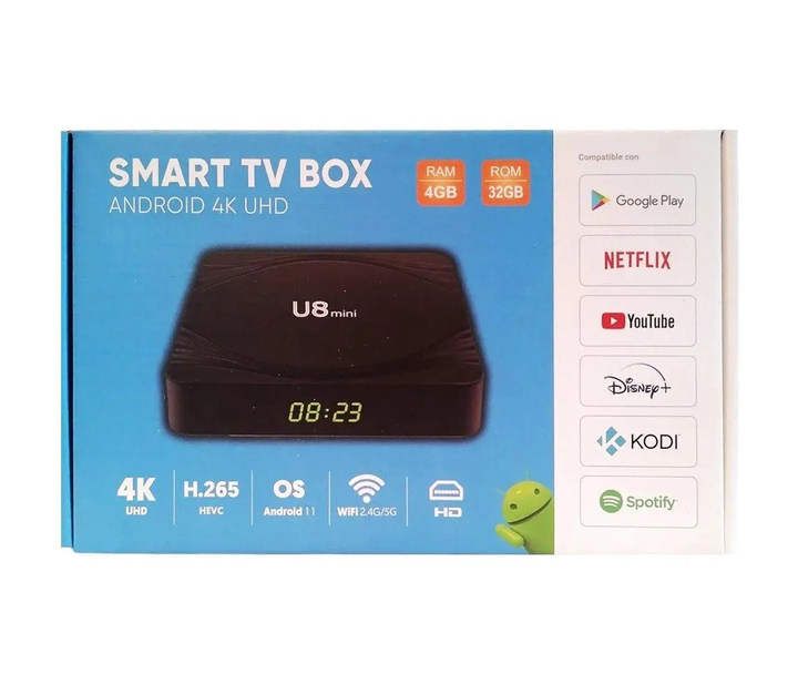 Смарт-приставка TV Box U8 Mini 4Gb/32 GB Android - Фото 9 Смарт-приставка TV Box U8 Mini 4Gb/32 GB Android - изображение 9