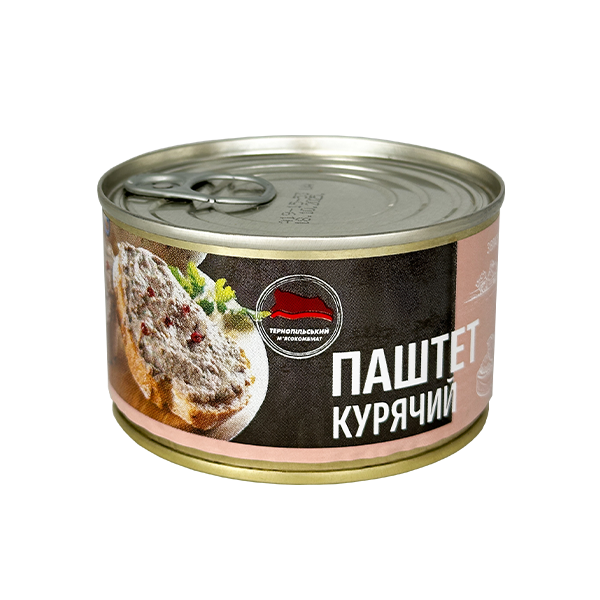 Паштет куриный Тернопольский мясокомбинат 225 г - Фото 1 Паштет куриный Тернопольский мясокомбинат 225 г - изображение 1