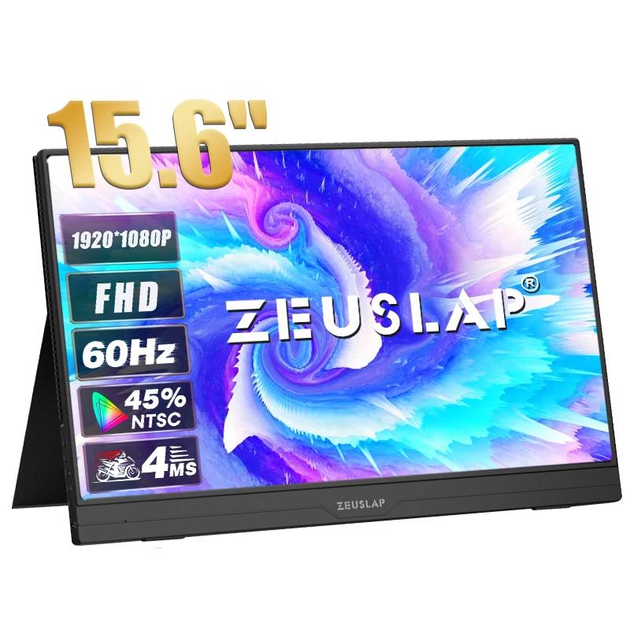 Портативний монітор Zeuslap AP156 black 15,6" 1920x1080 60 Гц - (компактний) - изображение 1
