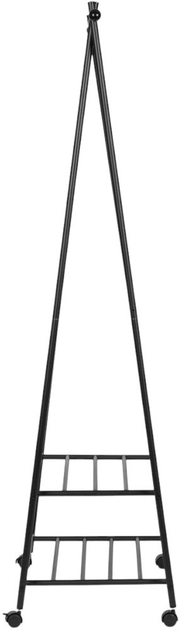 Wieszak na ubrania ModernHome by Multistore z 2 półkami (GH-207 BLACK) - obraz 5