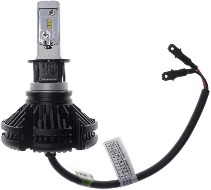 Комплект LED ламп X3 H3 50W 6000K 6000lm з радіатором - зображення 4