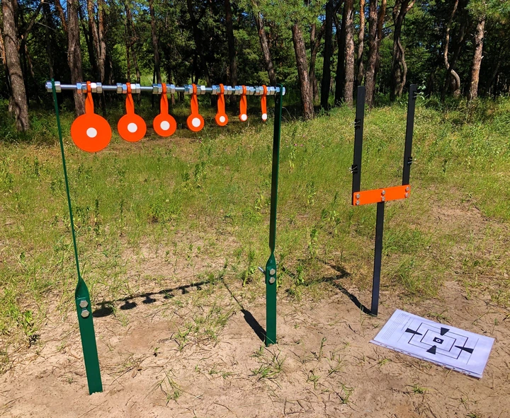 Мишень "Вертушечный блок + держалка А4" для калибра 22LR. Сателит(749) - изображение 4