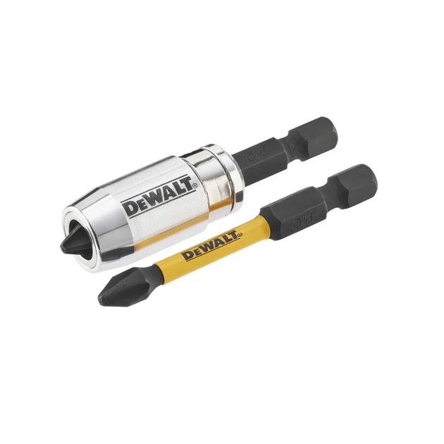 Набор бит DeWALT IMPACT TORSION, ударных, Ph2, L=50 мм, 2 шт.+магнитный держатель (DT70536T) - изображение 2
