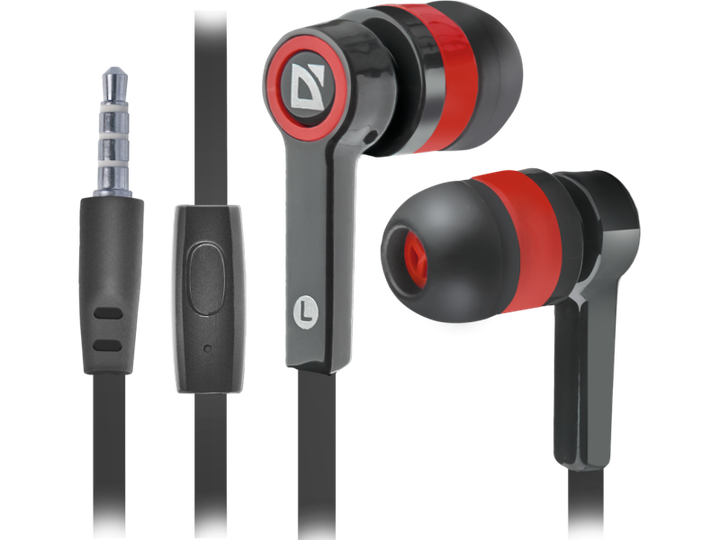 Навушники Defender Pulse 420 Black/Red - Фото 1 Навушники Defender Pulse 420 Black/Red - зображення 1