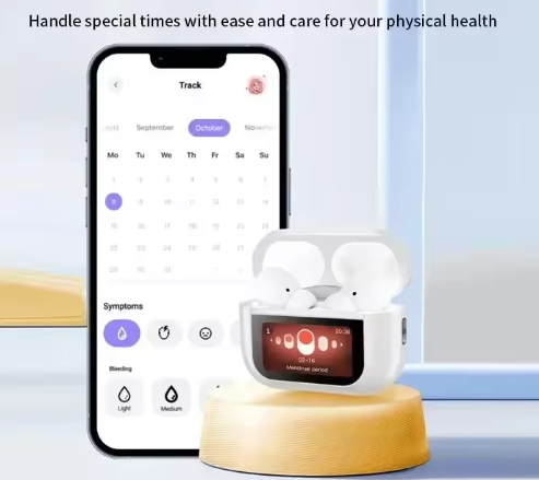 Беспроводные наушники Mzymi A8 Pro шумоподавляющие наушники Bluetooth с сенсорным управлением/ белые - изображение 2