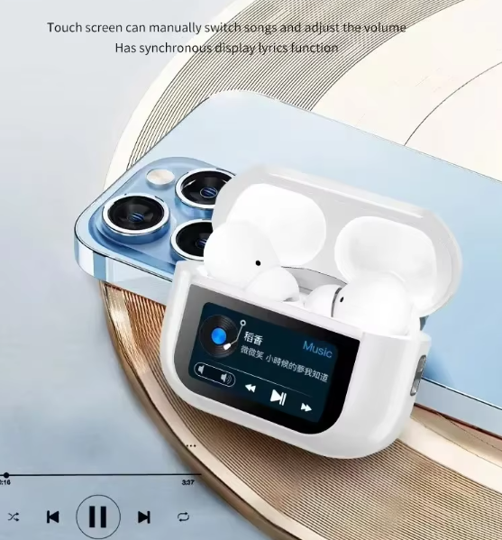 Беспроводные наушники Mzymi A8 Pro шумоподавляющие наушники Bluetooth с сенсорным управлением/ белые - изображение 5