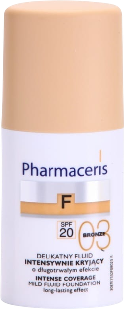 Podkład Pharmaceris F-Fluid Long-Lasting High-Coverage SPF20 Shade 03 Bronze 30 ml (5900717153219) - obraz 1