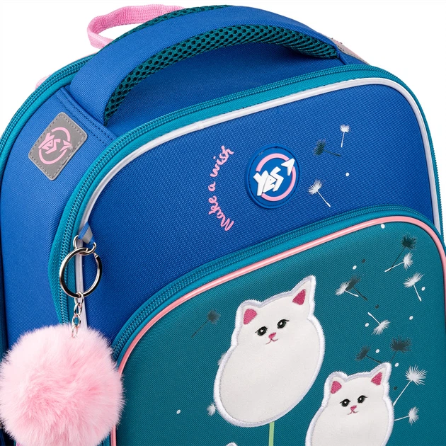 Школьный рюкзак каркасный Yes Dandelion Cats S-78 - изображение 8